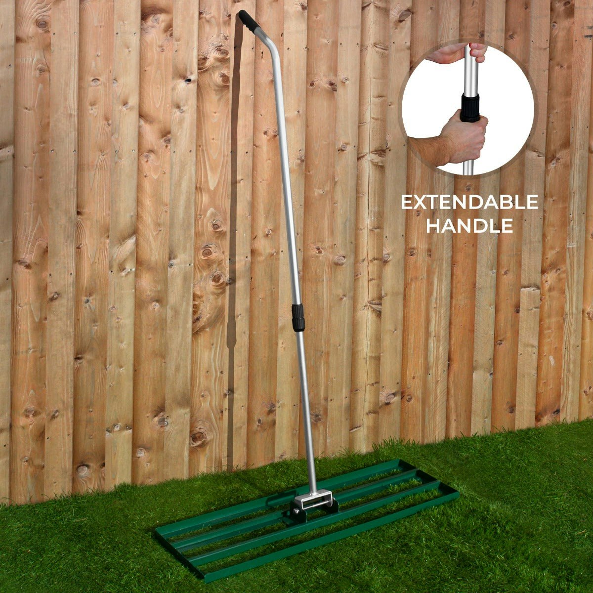 100cm Lawn Leveling Rake – Green